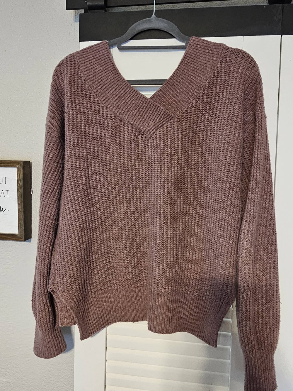 Pink Rose Ribbed Sweaters - Picture 2 of 7